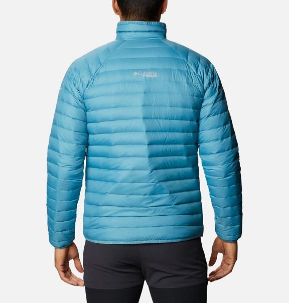 Columbia Alpha Trail Down Jacket Blue For Men's NZ24587 New Zealand